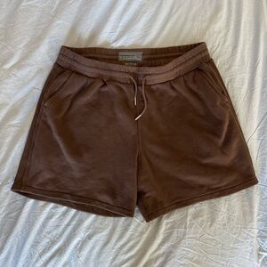 Essential Sweat Short in Dark Brown | Abercrombie & Fitch | Size Large (L)